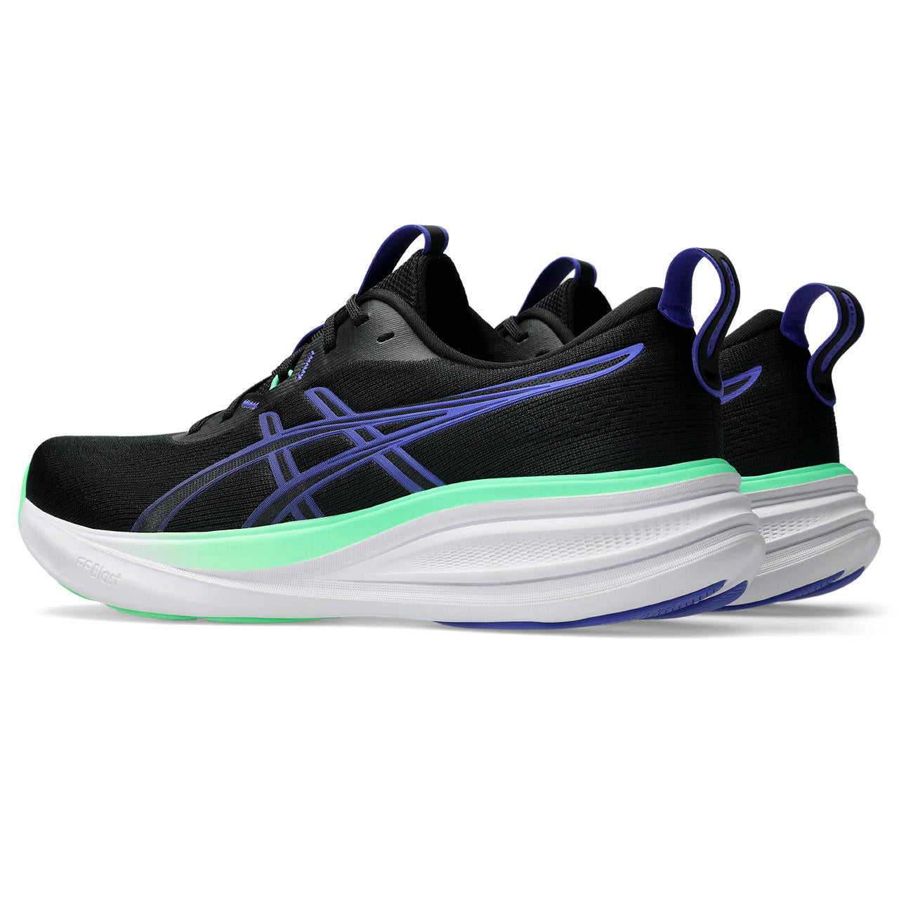 ASIC GEL PULSE 17-
300 VITAL GREEN/ILLUMINATE GREEN
-002 BLACK/COBALT BURST