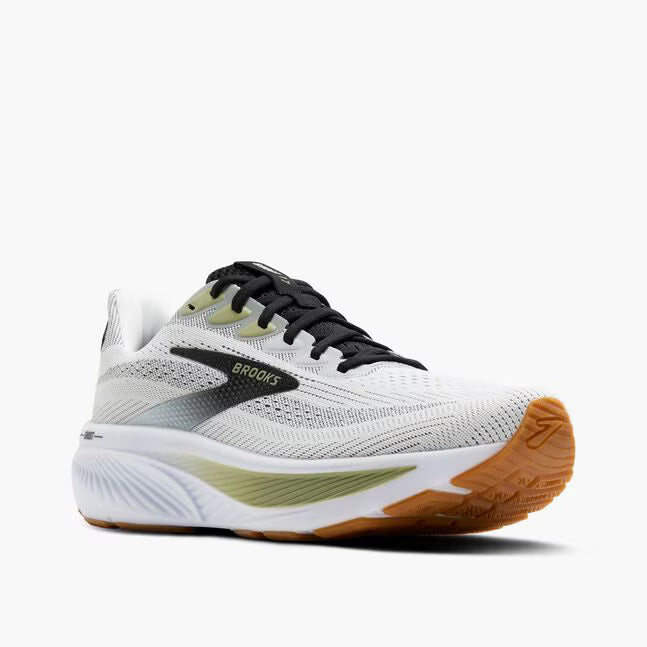 BROOKS GHOST 17-
191 White/Black/Tea