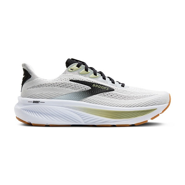 BROOKS GHOST 17-
191 White/Black/Tea
