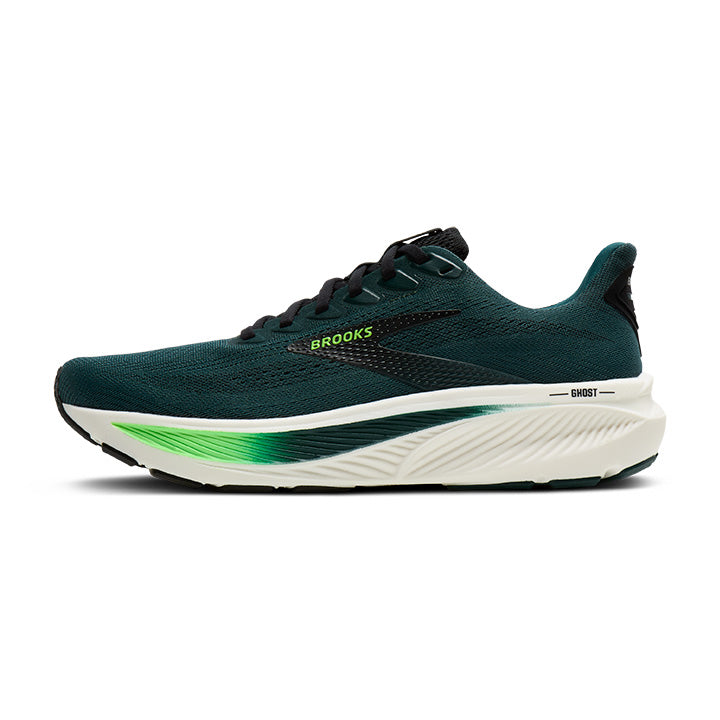 BROOKS GHOST 17-
443 Beacon Blue/Moonlight/Starfish/
338 Atlantic Deep/Black/Green