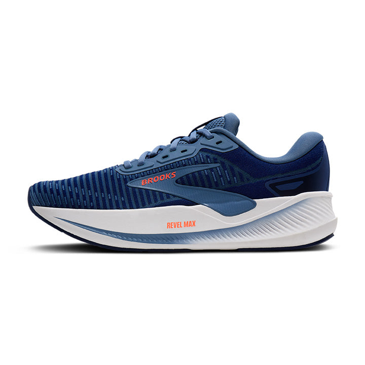 BROOKS REVEL MAX -
497  Beacon Blue/Moonlight/Orange