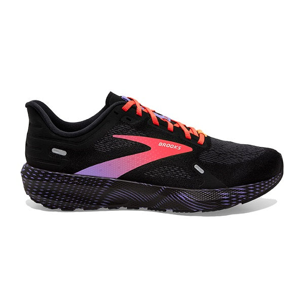 BROOKS LAUNCH 9
 Black/Coral/Purple