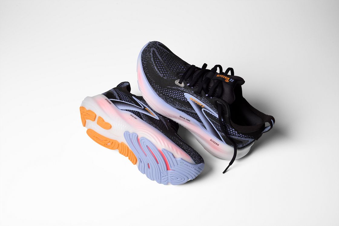 BROOKS GLYCERIN 22 donna-Black/Blue Heron/Orange