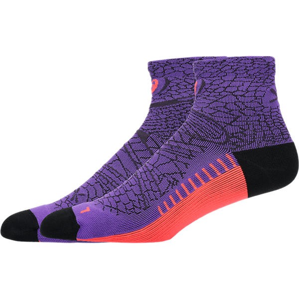 ASICS PERFORMANCE RUN QUARTER SOCK  -Edo Purple