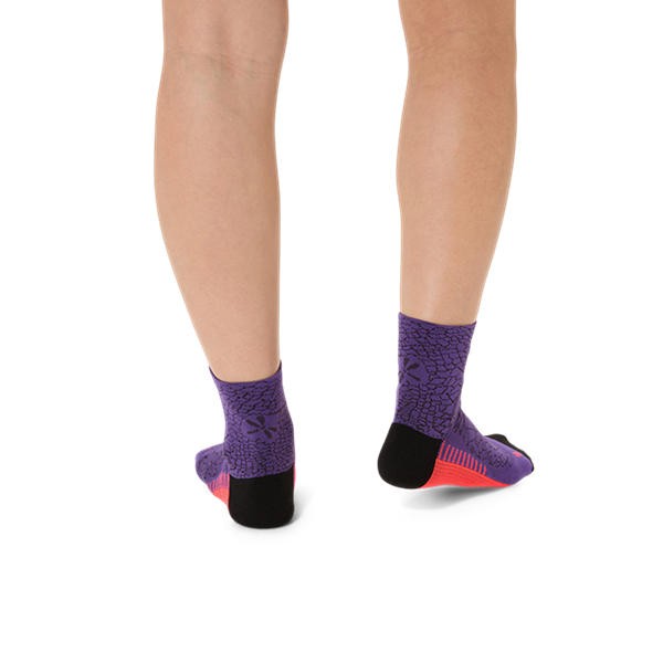 ASICS PERFORMANCE RUN QUARTER SOCK  -Edo Purple
