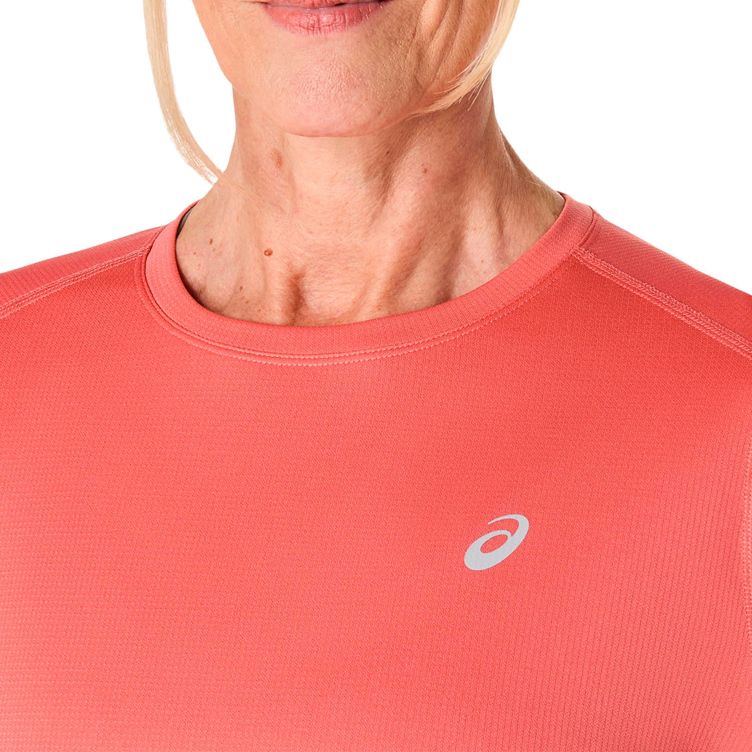 ASICS CORE LS TOP-
BLACK/
/Dark Pink Clay