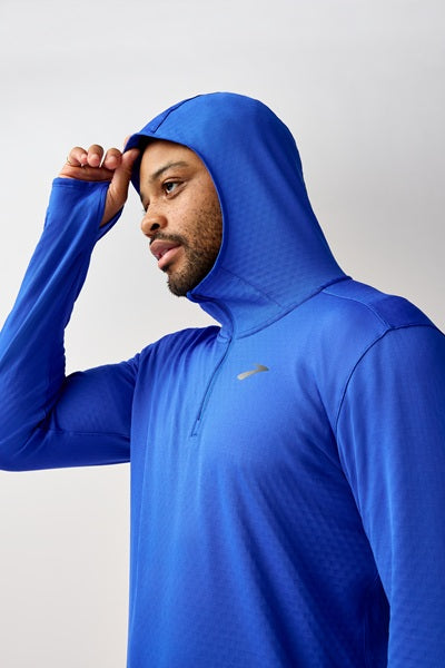 BROOKS Notch Thermal Hoodie 3.0-
Neo Blue