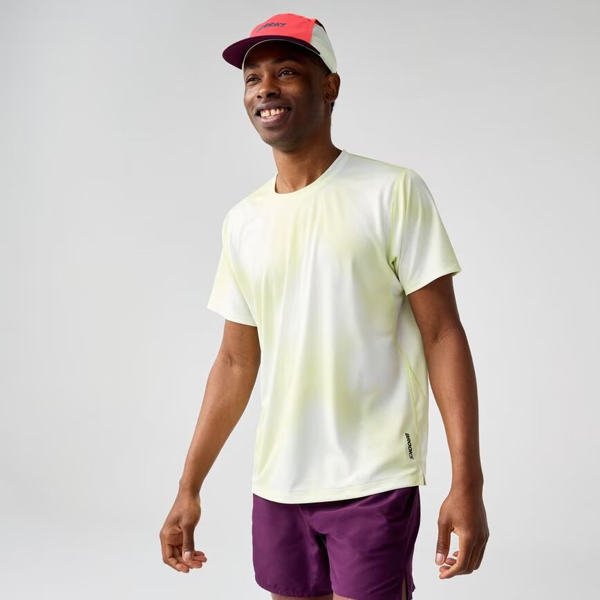 BROOKS Dash Short Sleeve Printed-
uomo