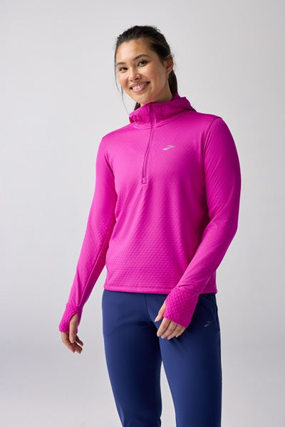 BROOKS  Notch Thermal Hoodie 3.0 - Magenta