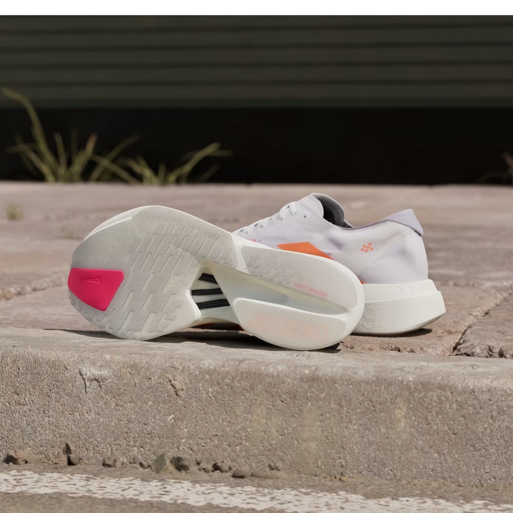 Adidas Adizero Adios Pro 4-
Cloud White / Lucid Orange / Lucid Red