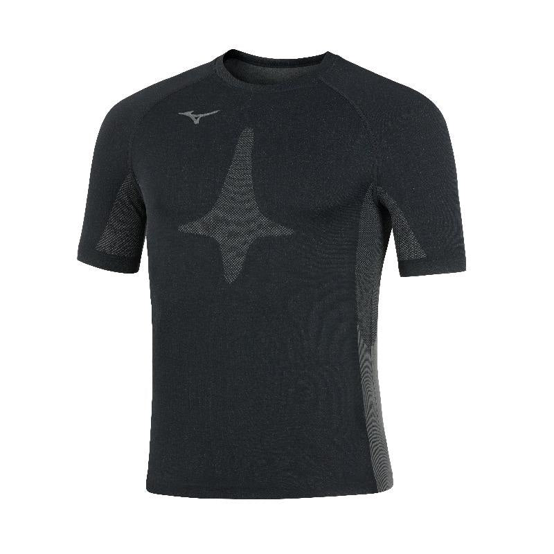 MIZUNO TEAM SHORT SLEEVE UNDERWEAR
-BLACK-
//WHITE
