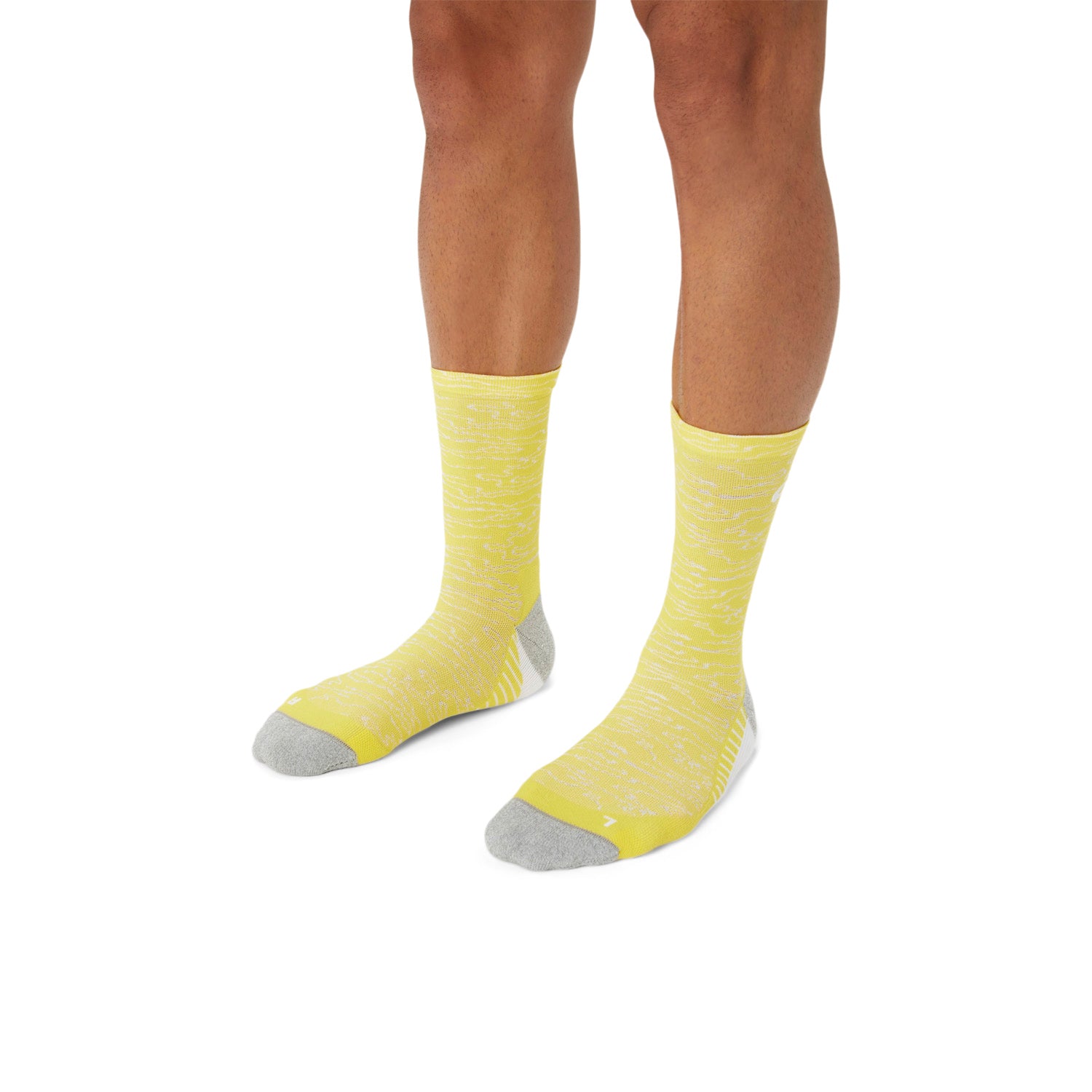 ASICS PERFORMANCE RUN SOCK CREW  YELLOW