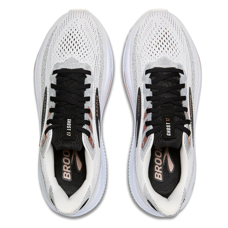 BROOKS Ghost 17 donna- White/Black/Rose Gold