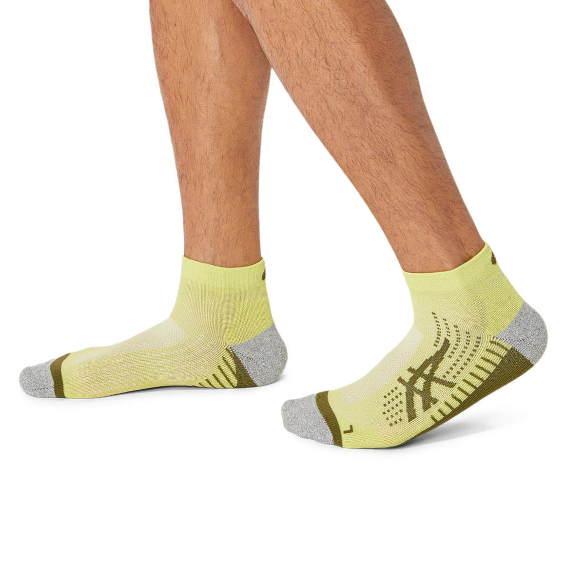 ASICS ICON RUN QUARTER SOCK 
YELLOW/CACTUS