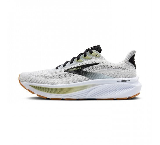 BROOKS GHOST 17-
191 White/Black/Tea
