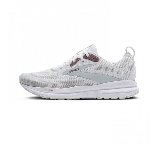 BROOKS TRACE 4 donna-White/Oyster/Rose
