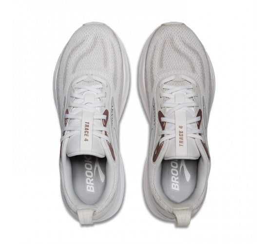 BROOKS TRACE 4 donna-White/Oyster/Rose