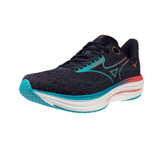 MIZUNO WAVE RIDER 29-
Odyssey Gray/Capri Breeze/Calypso Coral