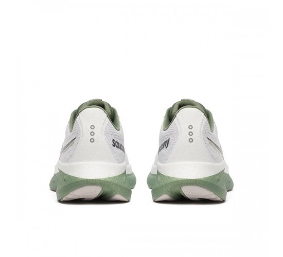 SAUCONY RIDE 18-
WHITE/OLIVINE