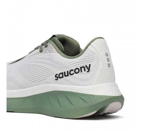 SAUCONY RIDE 18-
WHITE/OLIVINE