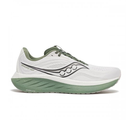 SAUCONY RIDE 18-
WHITE/OLIVINE