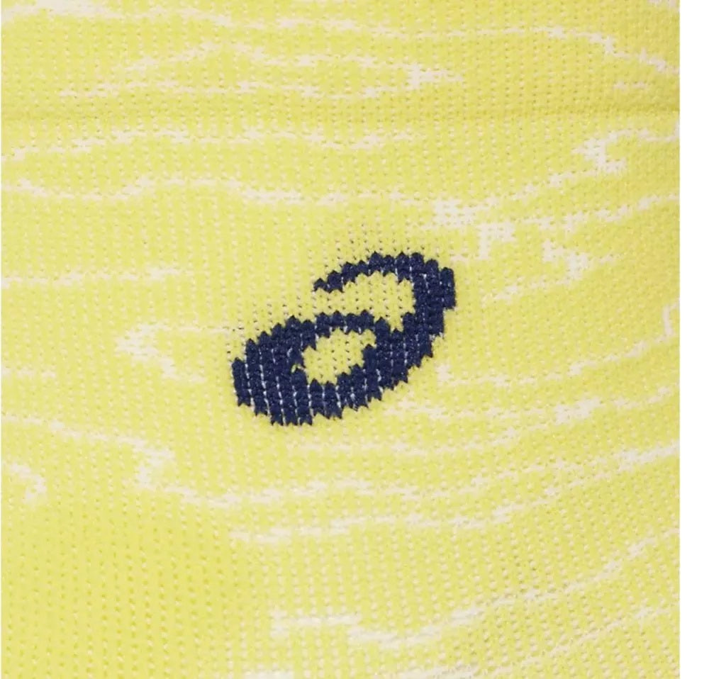 ASICS PERFORMANCE RUN SOCK QUARTER  Bright Yellow/Blue Expanse