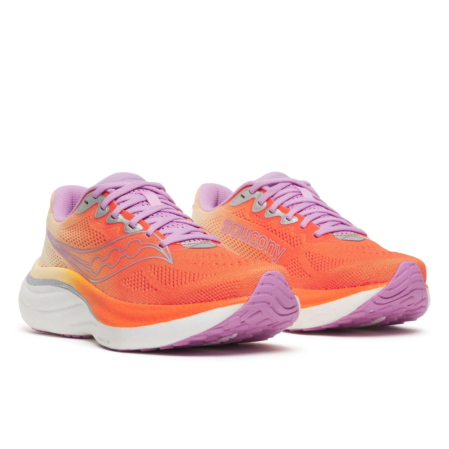 SAUCONY RIDE 19 Women's-
131 WHITE/SPLASH//
126 FIRE/ORCHID