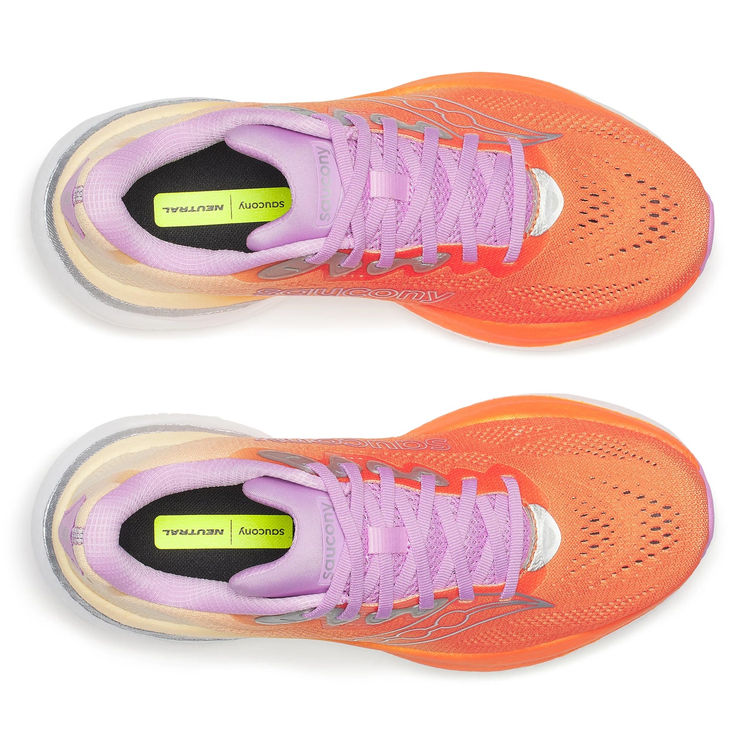 SAUCONY RIDE 19 Women's-
131 WHITE/SPLASH//
126 FIRE/ORCHID