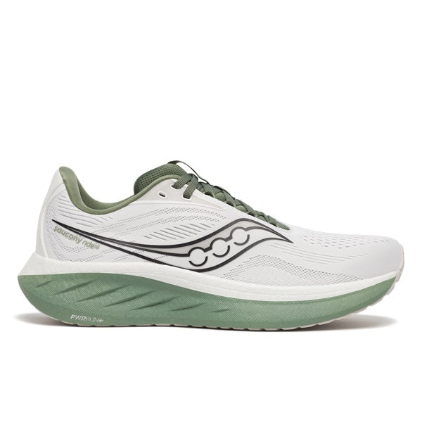 SAUCONY RIDE 18-
WHITE/OLIVINE
