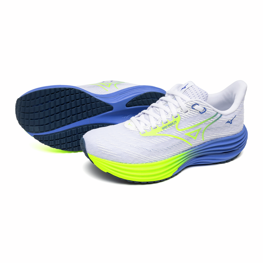MIZUNO WAVE RIDER 29 donna-
71 White/Lightning Yellow/Ultramarine