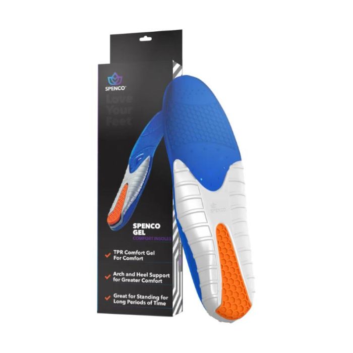Spenco Comfort Gel Insole-
 36-38 38-40 40-42 44-46