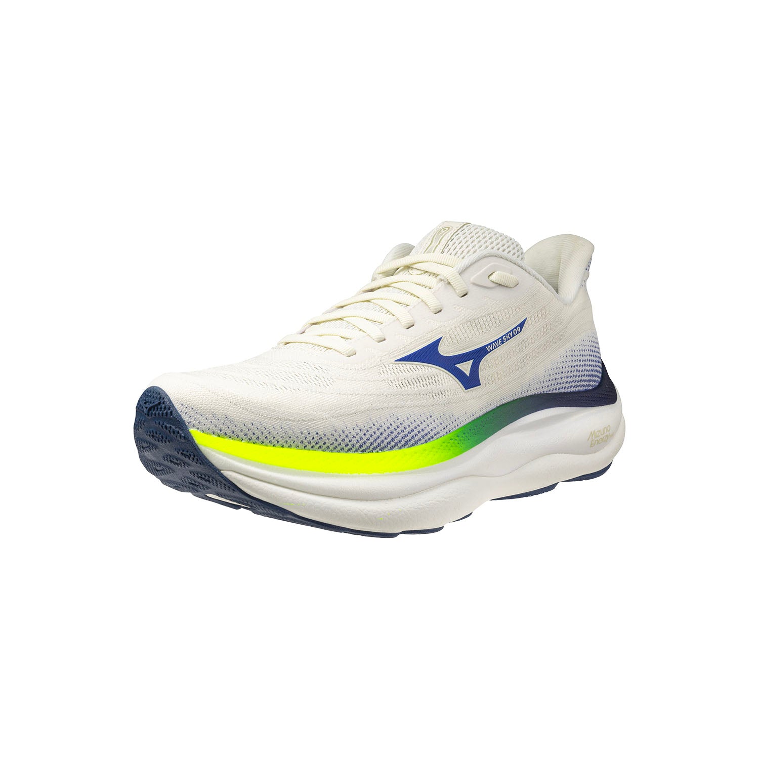 MIZUNO WAVE SKY 9-
51 Snow White/SurfTheWeb/LightYellow-